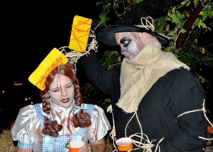 Kristina Curtin and Vince Curtin as Dead Dorothy and Scarecrow