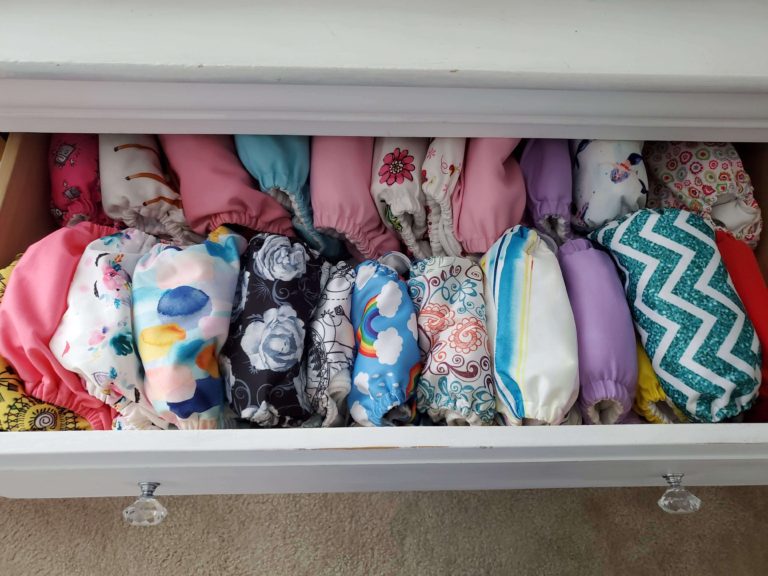 Get A Load Of My Stash An Addiction To Cloth Diapers Raising The Curtins