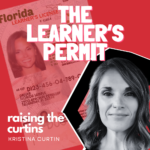 Novelty learner’s permit featuring a mom’s photo for a humorous story about forgetting DMV documents